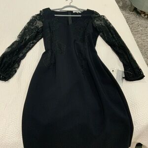 Cocktail dress black with lace